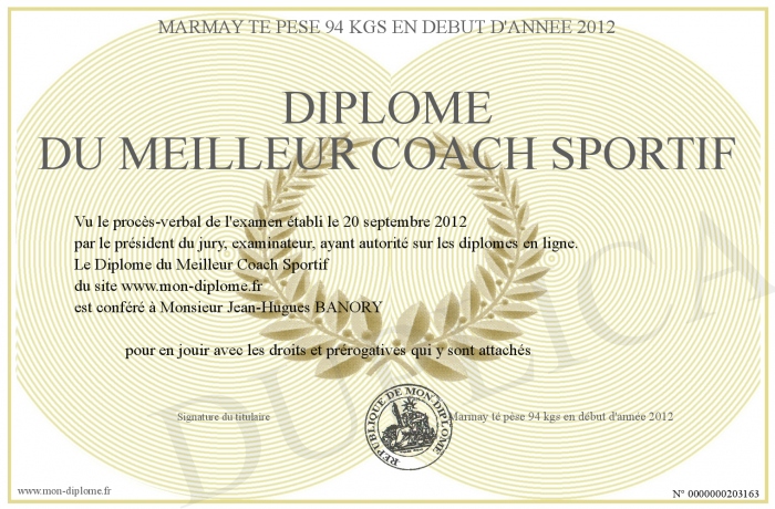 diplome pour etre coach sportif